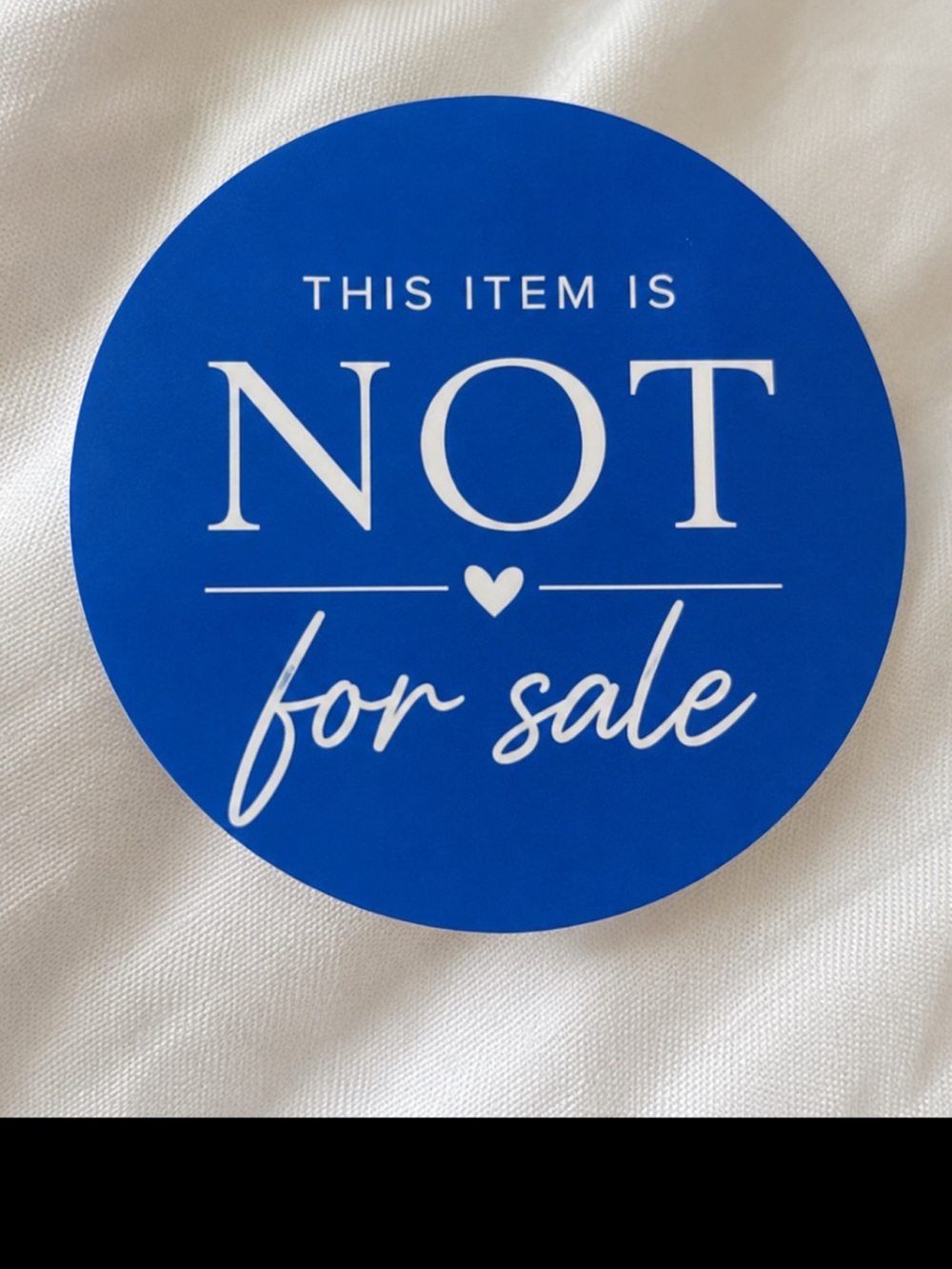 Not for sale